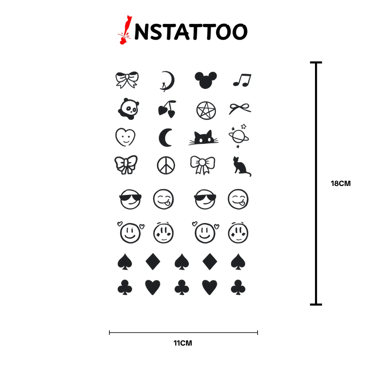 (32 Tattoo) Finger Tattoo II - Semi-Permanent Tattoo