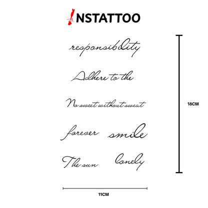 (5 Tattoo) F O R E V E R - Semi-Permanent Tattoo