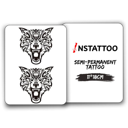 Grey Wolf 2  - Semi-Permanent Tattoo