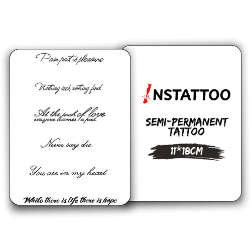 (6 Tattoo) H O P E - Semi-Permanent Tattoo