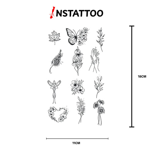 (12 Tattoo) Indecisive Package - Semi-Permanent Tattoo