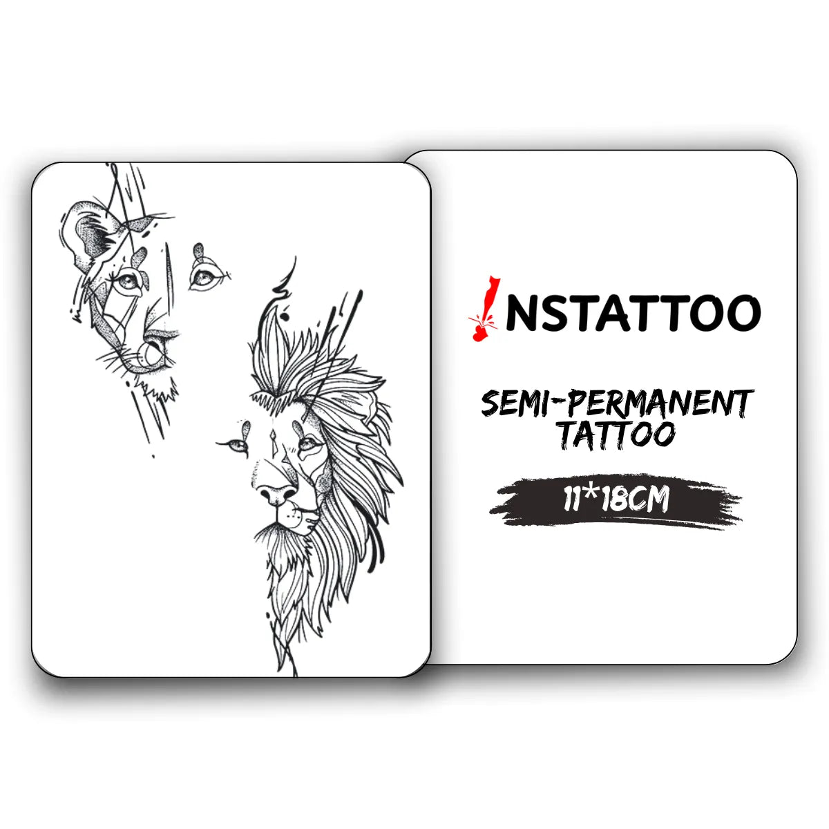 King and Queen - Semi-Permanent Tattoo