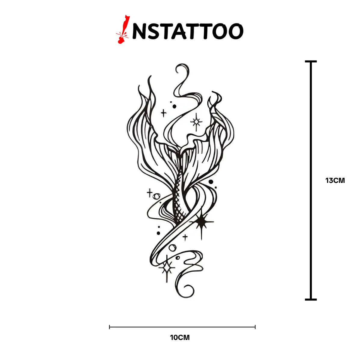 Mermaid - Semi-Permanent Tattoo