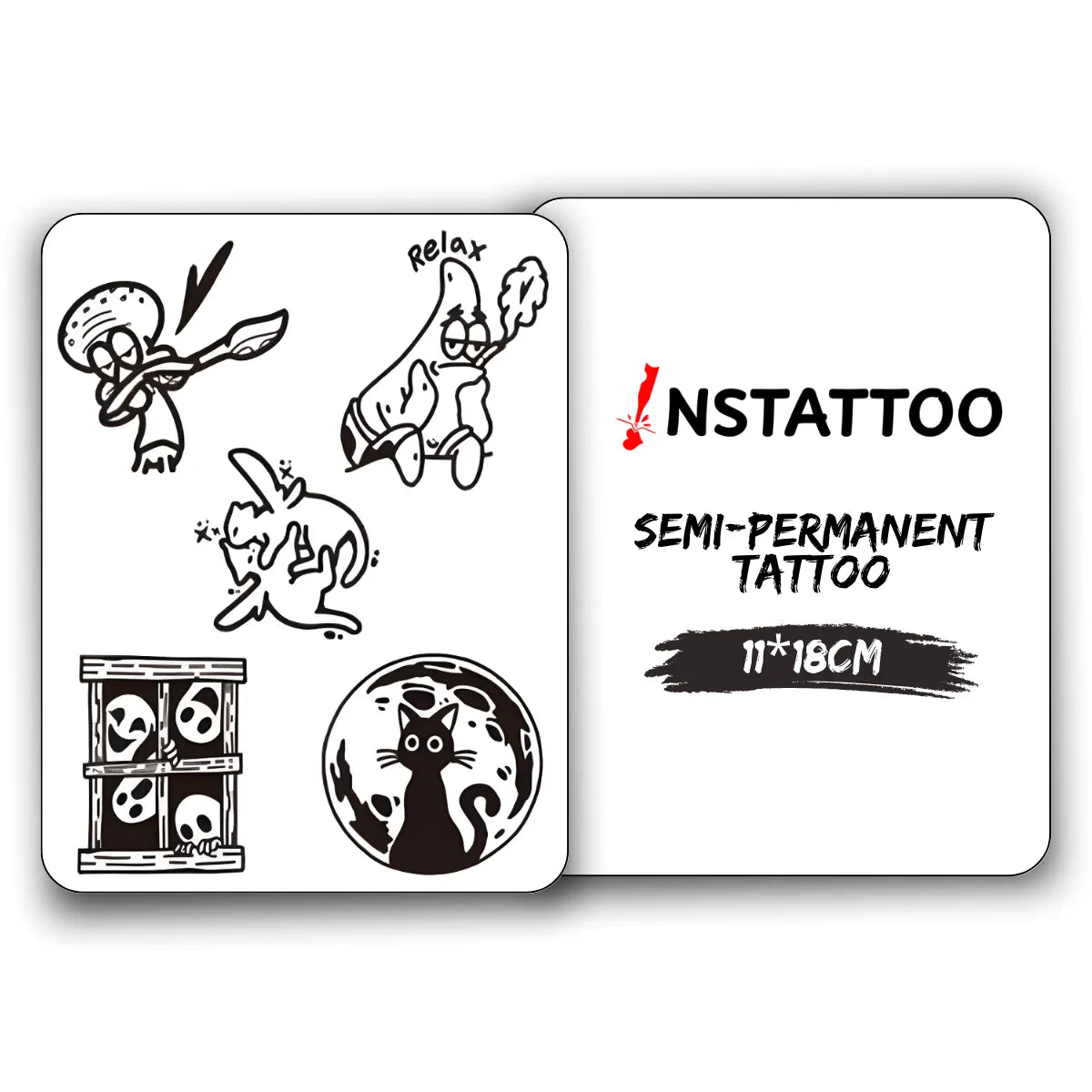 (5 Tattoo) Minimal Package I - Semi-Permanent Tattoo