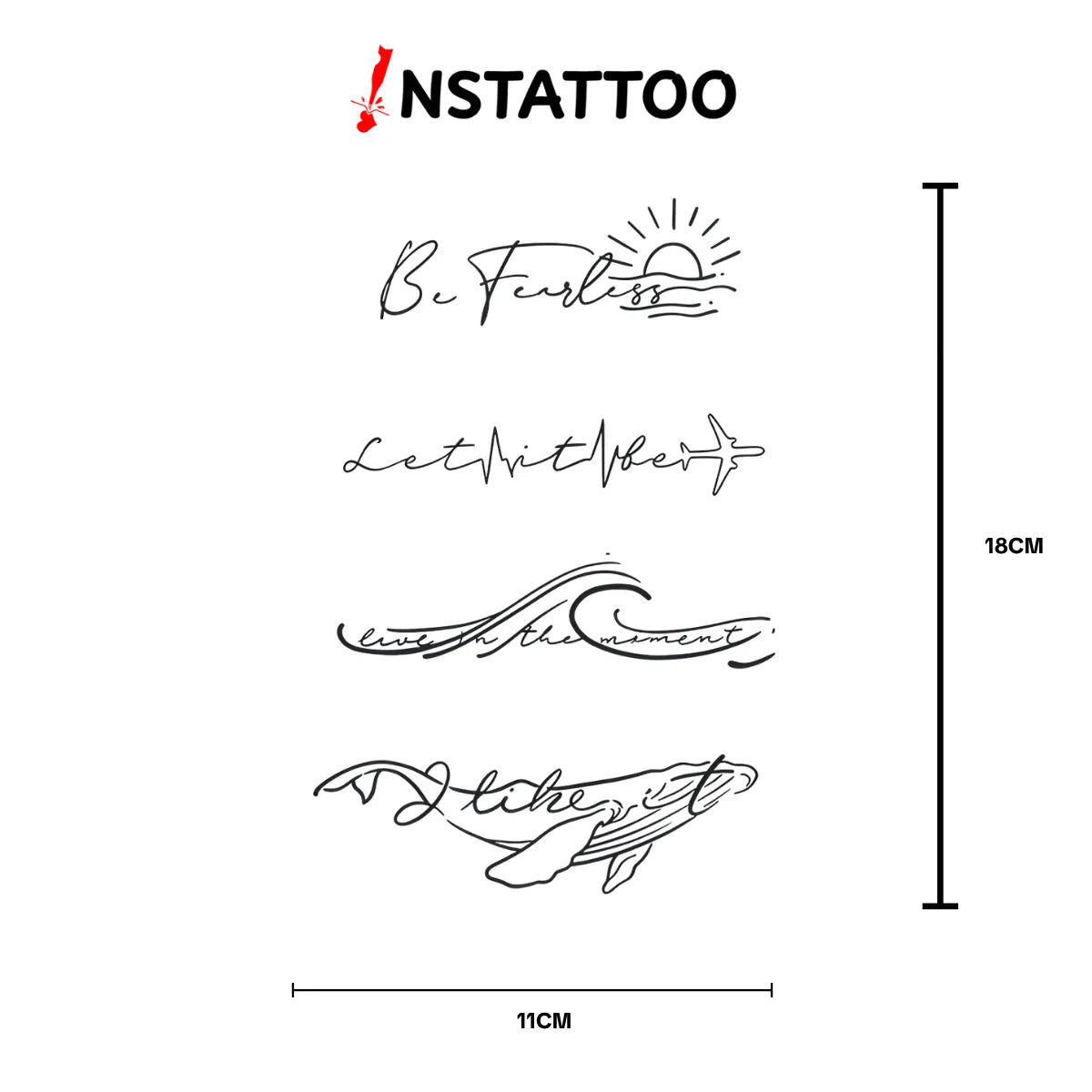 (4 Tattoo) M O M E N T - Semi-Permanent Tattoo