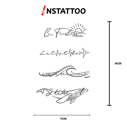 (4 Tattoo) M O M E N T - Semi-Permanent Tattoo