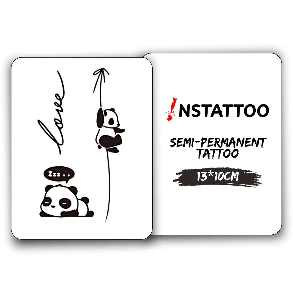 Panda - Semi-Permanent Tattoo