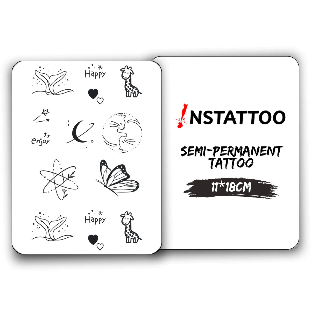 (11 Tattoo ) Sweet Package - Semi-Permanent Tattoo