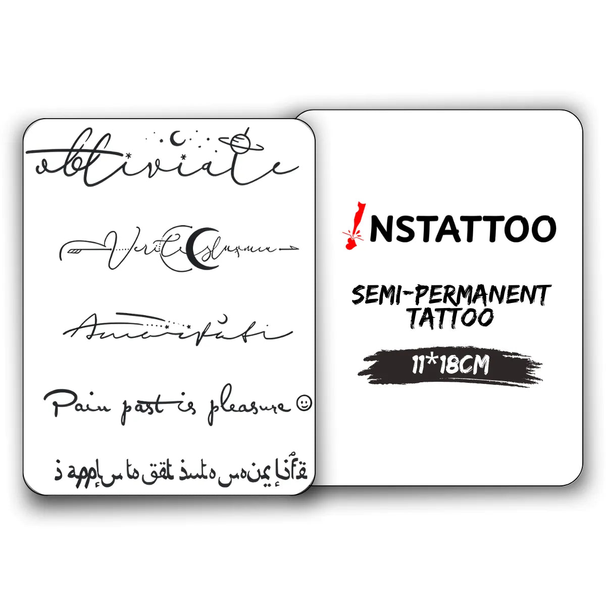 (5 Tattoo) U N I Q U E - Paket - Semi-Permanent Tattoo