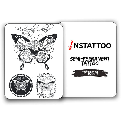 (3 Tattoo) Wings of the Sea - Semi-Permanent Tattoo