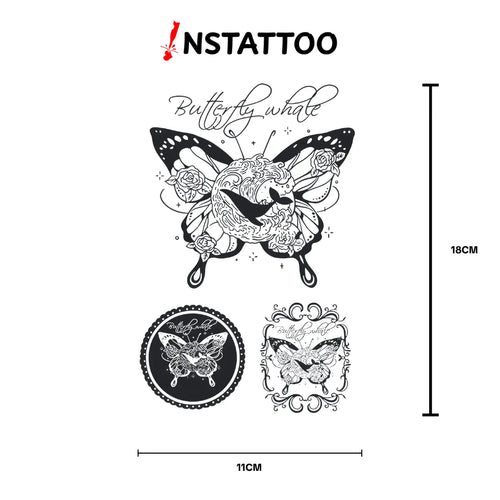 (3 Tattoo) Wings of the Sea - Semi-Permanent Tattoo