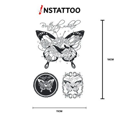 (3 Tattoo) Wings of the Sea - Semi-Permanent Tattoo